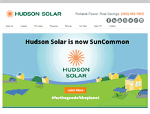 Tablet Screenshot of hudsonsolar.com